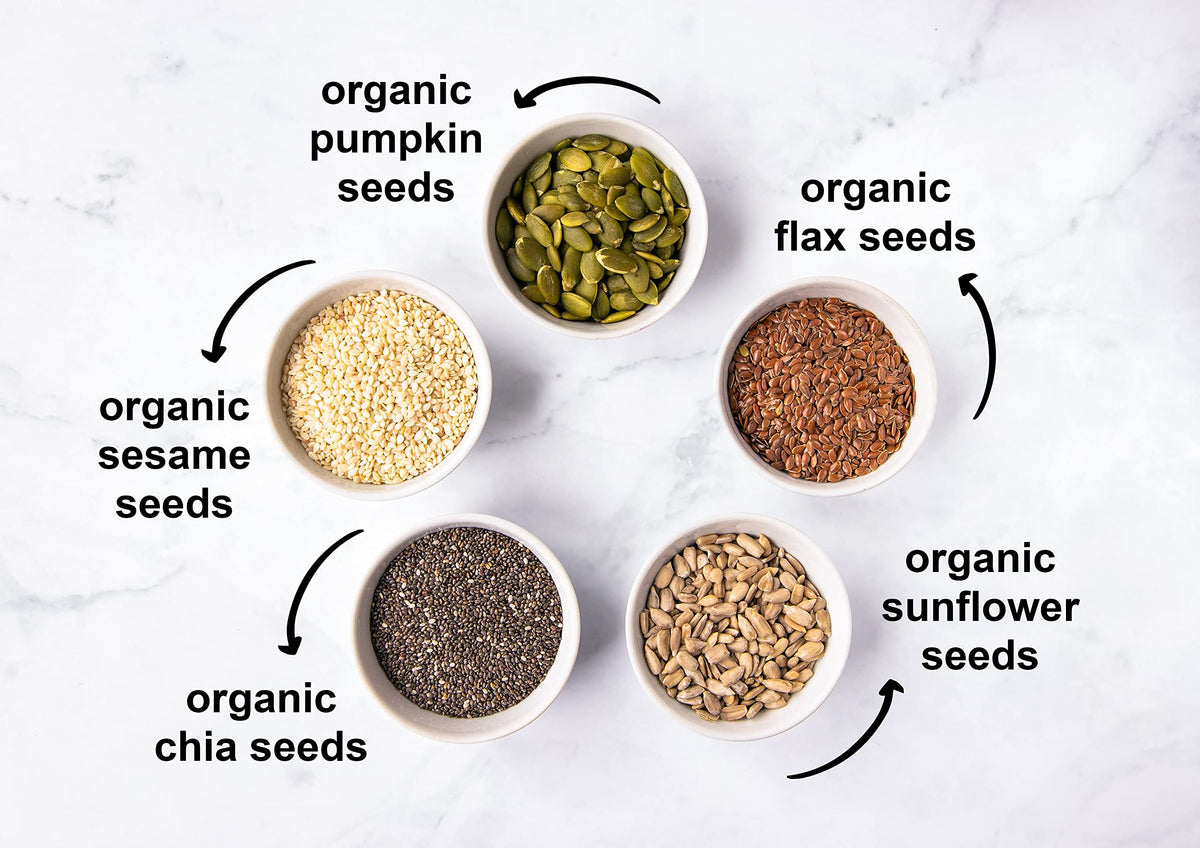 Food to Live mix as salad topping elevates flavor with nutty, earthy notes