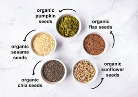 Food to Live mix as salad topping elevates flavor with nutty, earthy notes