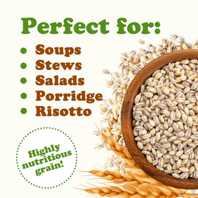 Food to Live Pearl Barley soup-ready grains for hearty stews