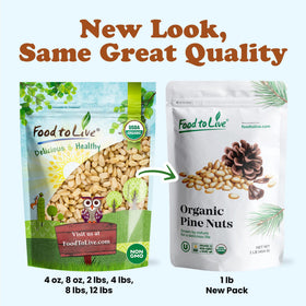 Food to Live kosher vegan pine nuts as a versatile pantry staple.