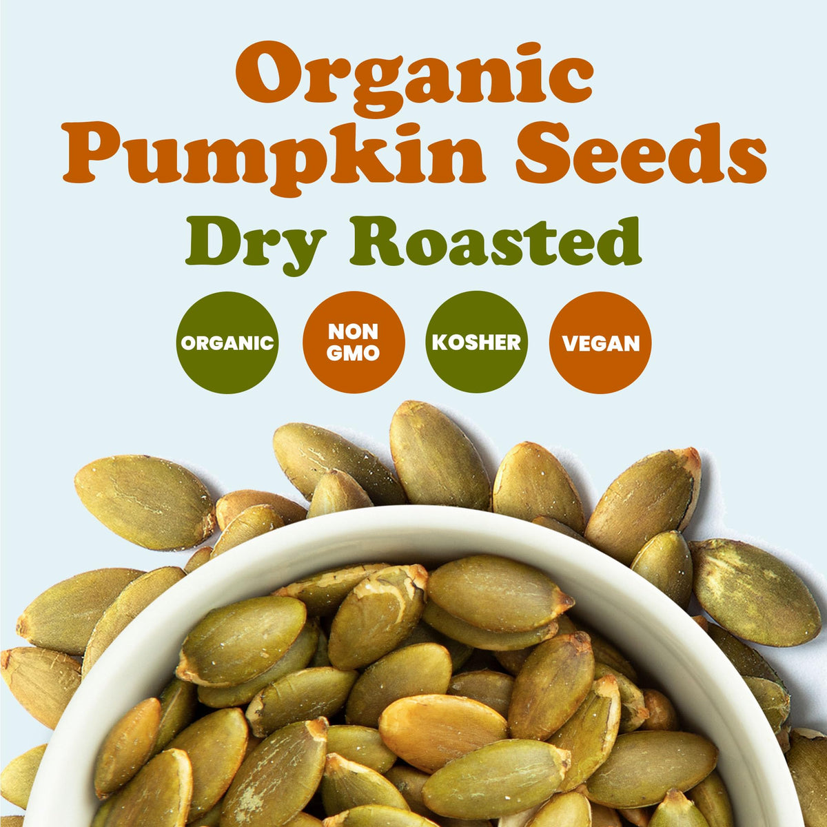 Food to Live pumpkin seeds on salad for extra crunch.