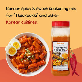 Foodrella Tteokbokki sauce dry spice mix for versatile Korean flavor.