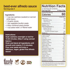 Foods Alive vegan cheese powder alternative supports dairy-free recipes