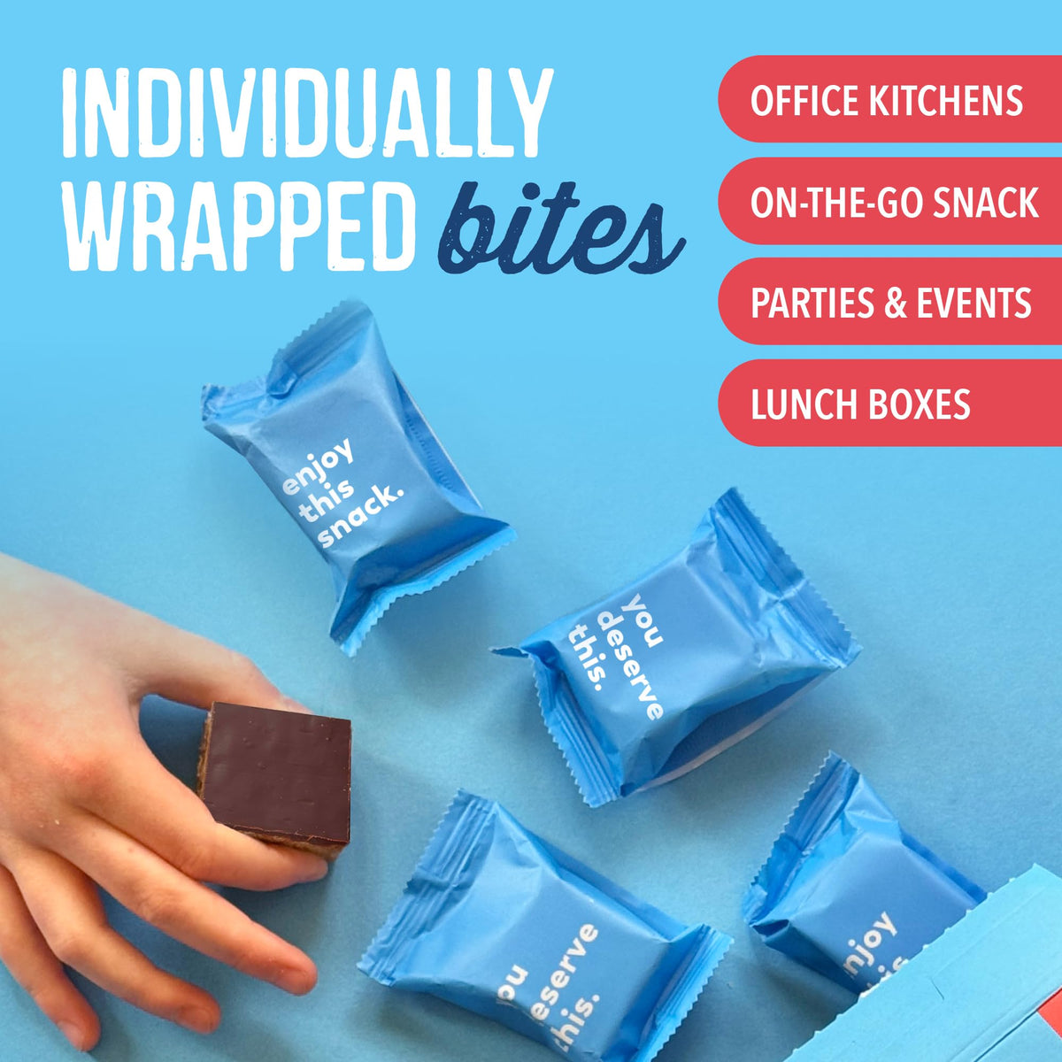 For Noshers Only Peanut Butter Bites 100 calories per bite ideal to curb cravings