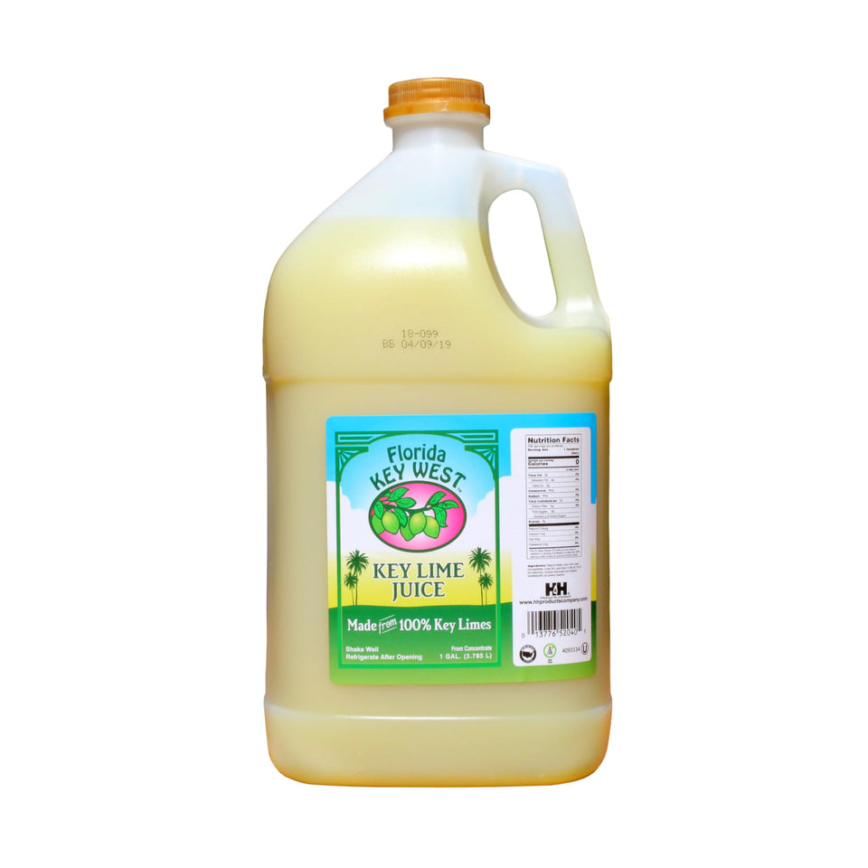 For The Gourmet Key Lime Juice bottle pour, bold Florida Keys flavor for pies and cocktails.