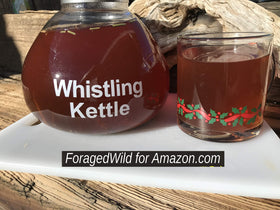 ForagedWild Mormon Tea grind detail, finer grind speeds extraction and richer flavor.