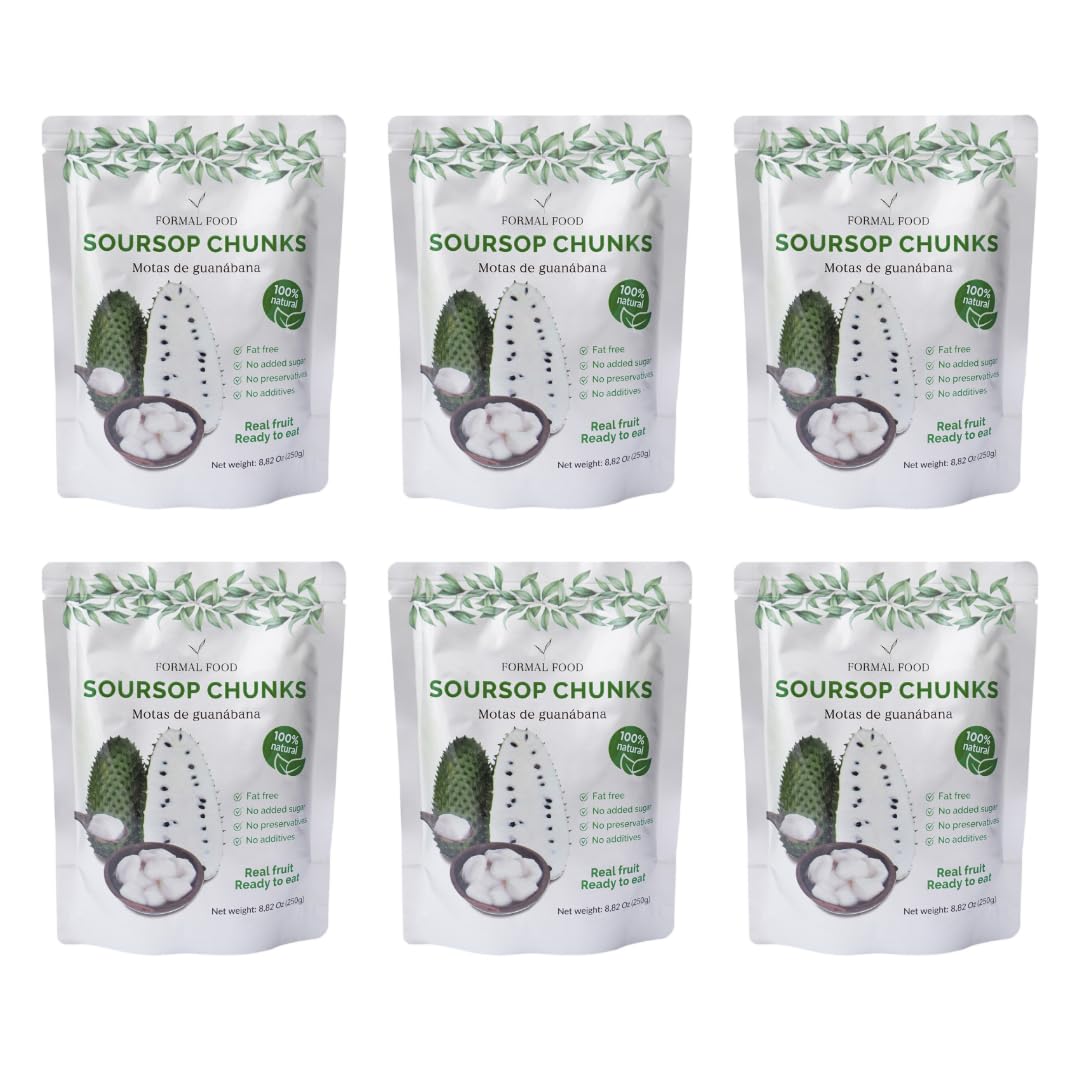 Formal Food soursop snack bag open for easy, on-the-go eating.