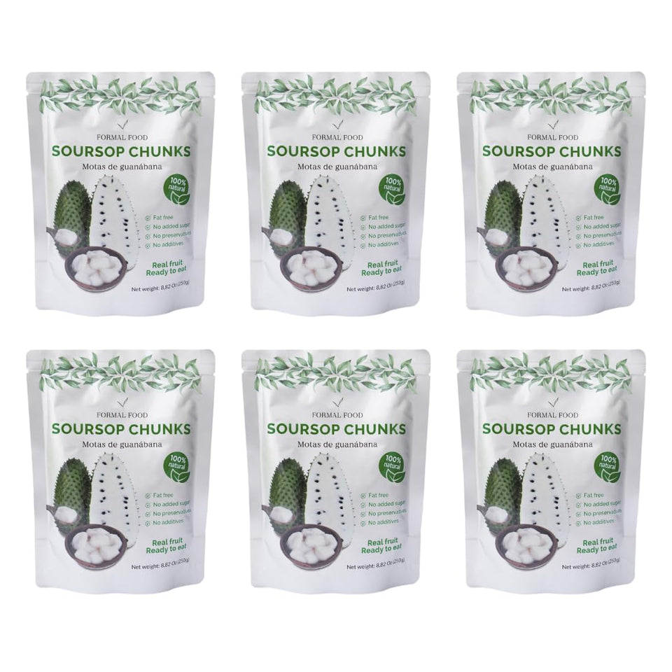 Formal Food soursop snack bag open for easy, on-the-go eating.