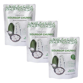 Formal Food soursop snack pack front: convenient on-the-go 100% fruit.