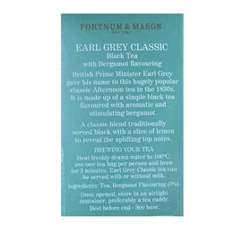 Fortnum & Mason Earl Grey Classic tea steeping, inviting fragrant aroma.