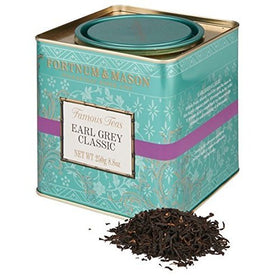 Fortnum & Mason Earl Grey tea served in cup, steaming aroma enhances afternoon breaks.