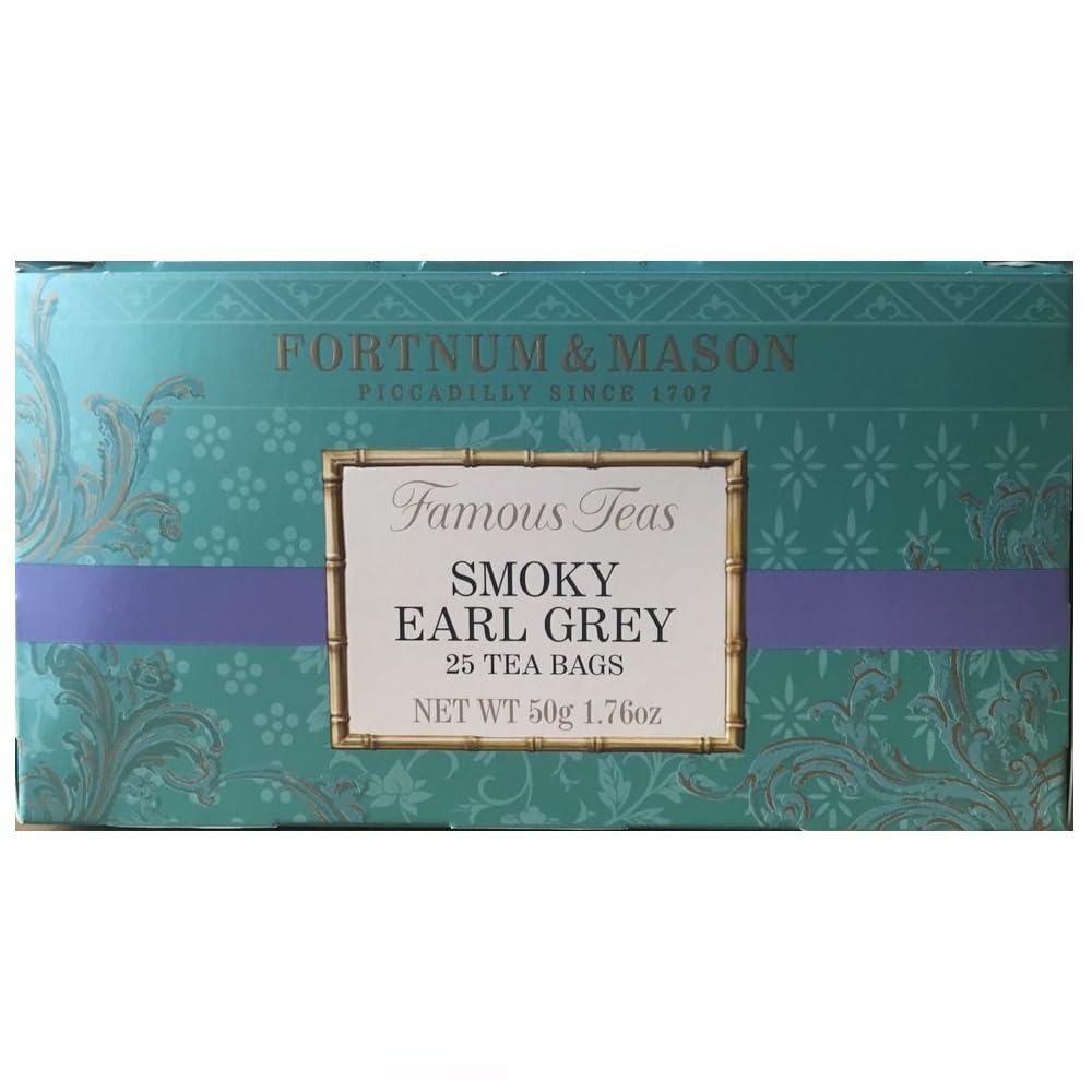 Fortnum & Mason Smoky Earl Grey tea bags box for refined tea rituals
