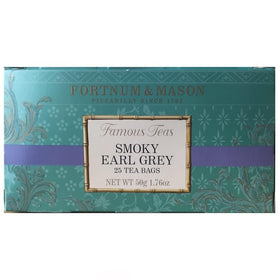 Fortnum & Mason Smoky Earl Grey tea bags box for refined tea rituals
