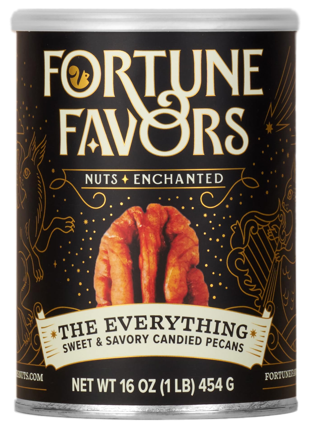 Fortune Favors candied pecans Everything bag — convenient snack for gatherings.