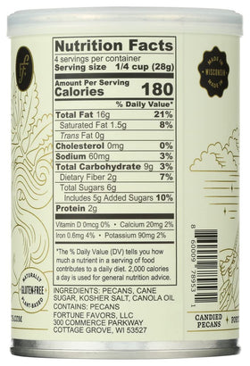 Fortune Favors USA-grown pecans highlighting premium nuts from USA farms.