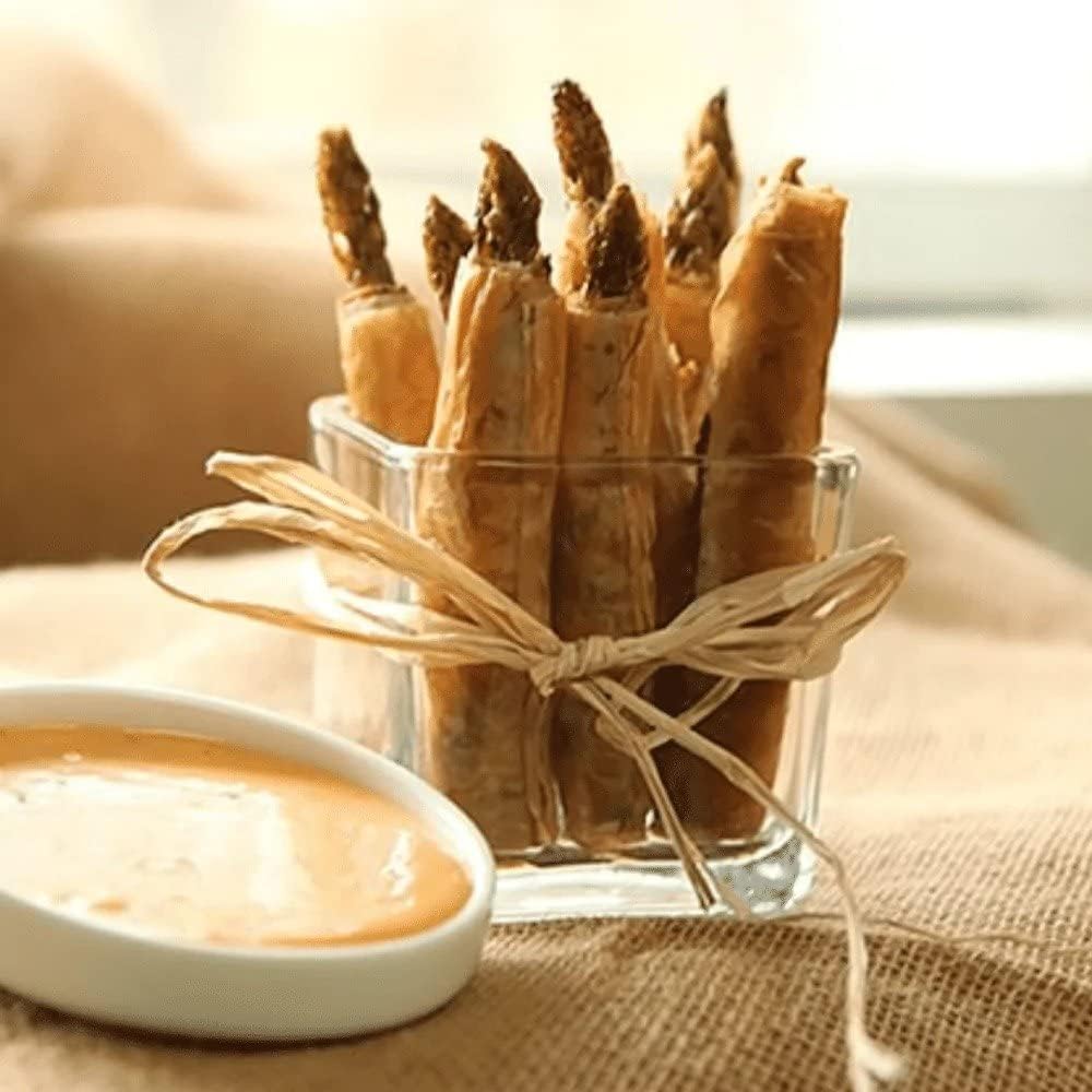 Foster's Pickled Asparagus Low-calorie snack option on a plate.
