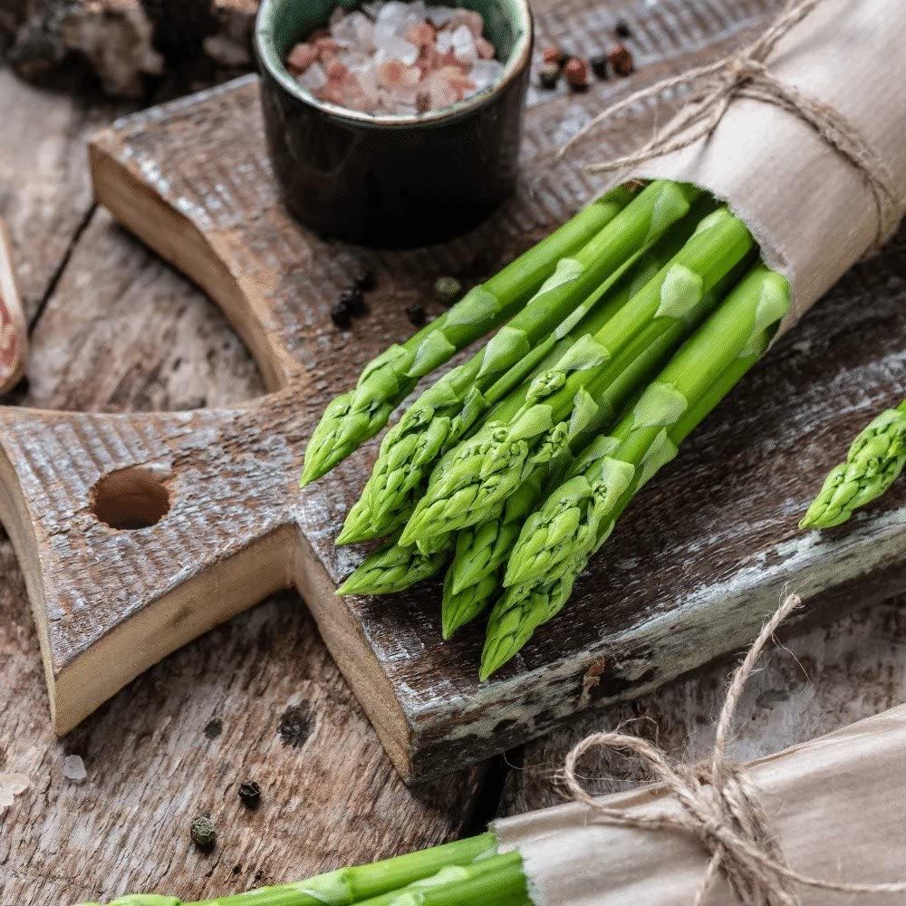 Foster's Pickled Asparagus in pantry storage setup for quick access.