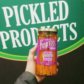 Traditional recipe showcased in a labeled jar, celebrating decades of flavor.