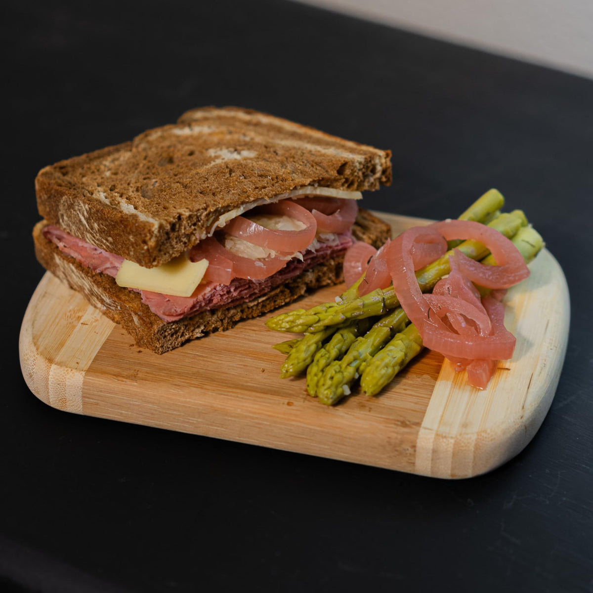 Serving suggestion: Foster's pickled red onions add texture and flavor to bowls.