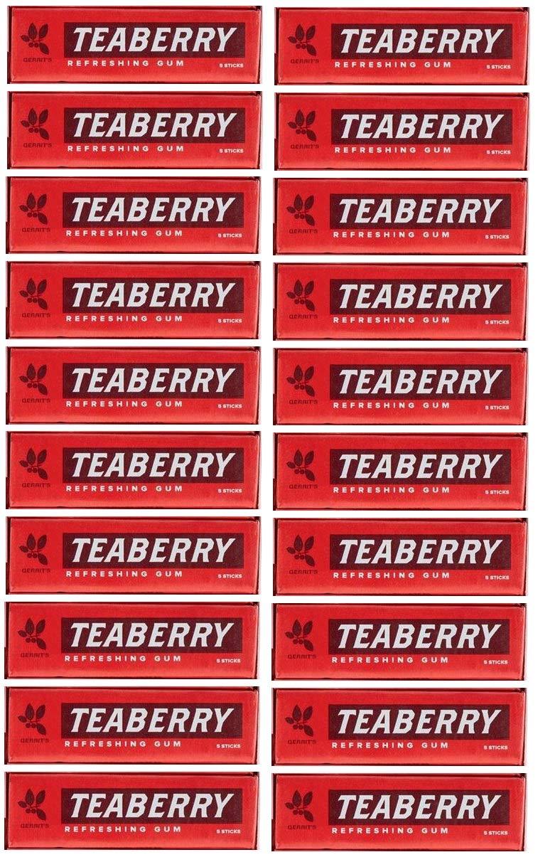 FOTE Home Goods Teaberry gum packaging with retro branding for nostalgic snacking on the go.