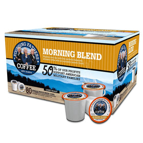 Founding Fathers Coffee Morning Blend pod ready for Keurig morning ritual