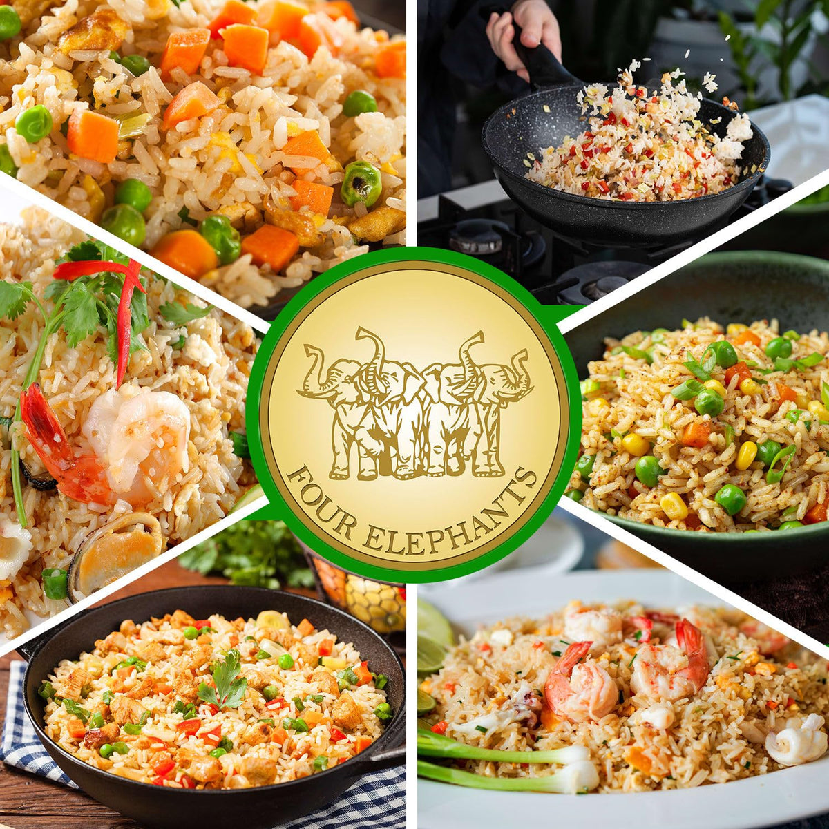 Four Elephants 25lb Thai Hom Mali Jasmine Rice bulk bag