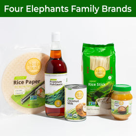 Four Elephants family-owned brand rice range.