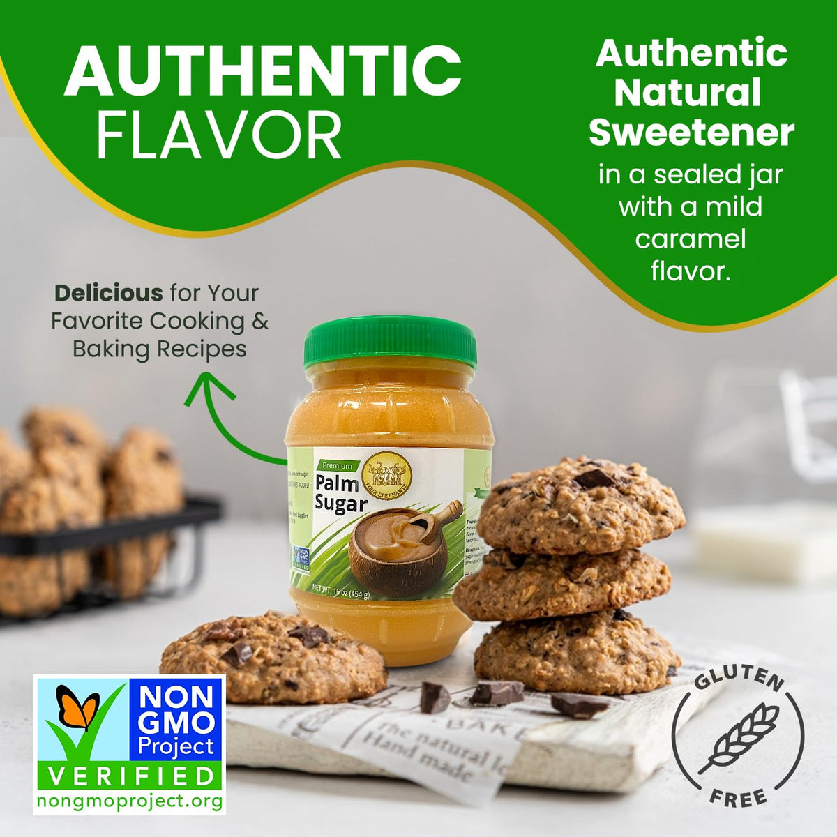 Four Elephants palm sugar brownies enhance flavor with a mild caramel sweetness.