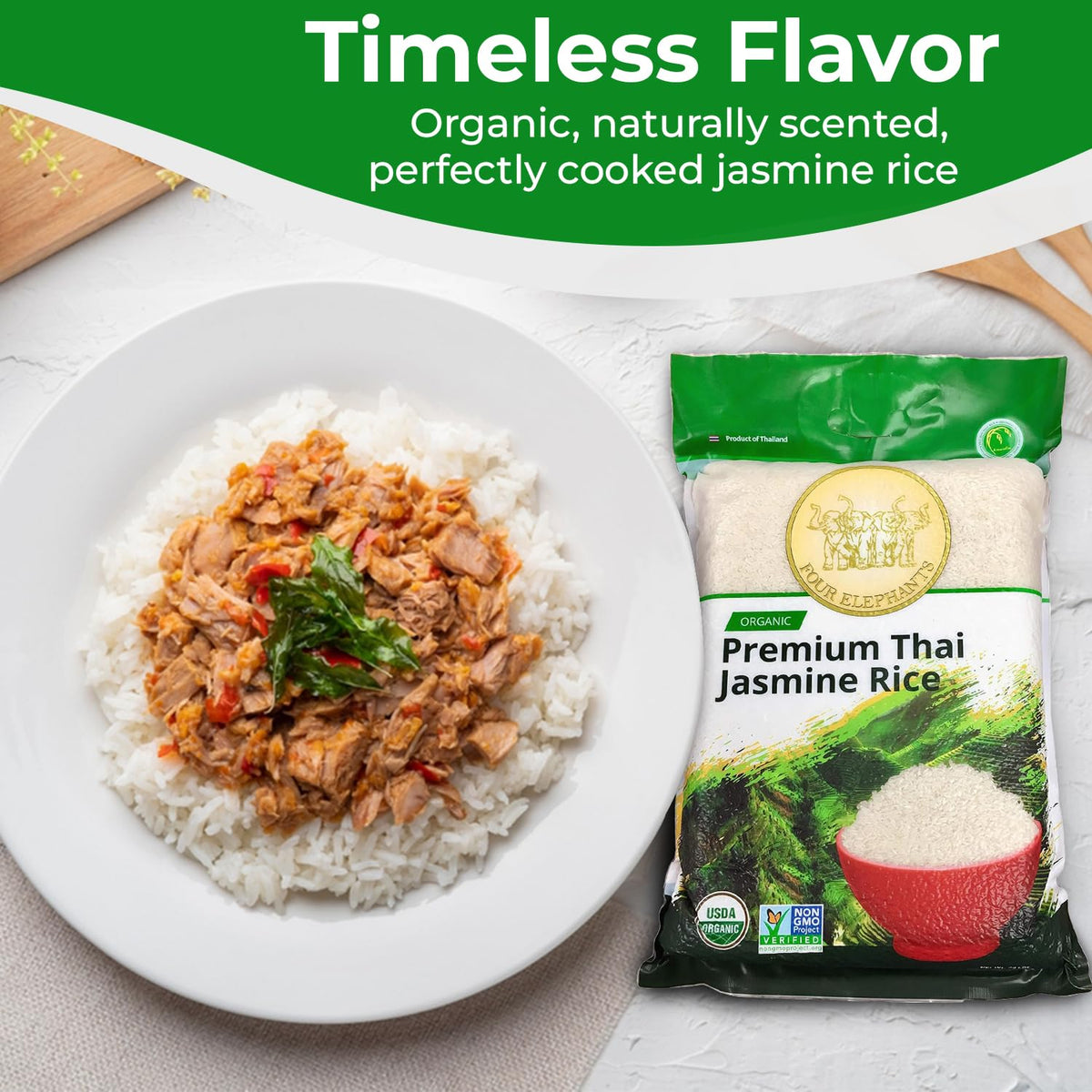 Four Elephants world's best rice 2017 recognition.