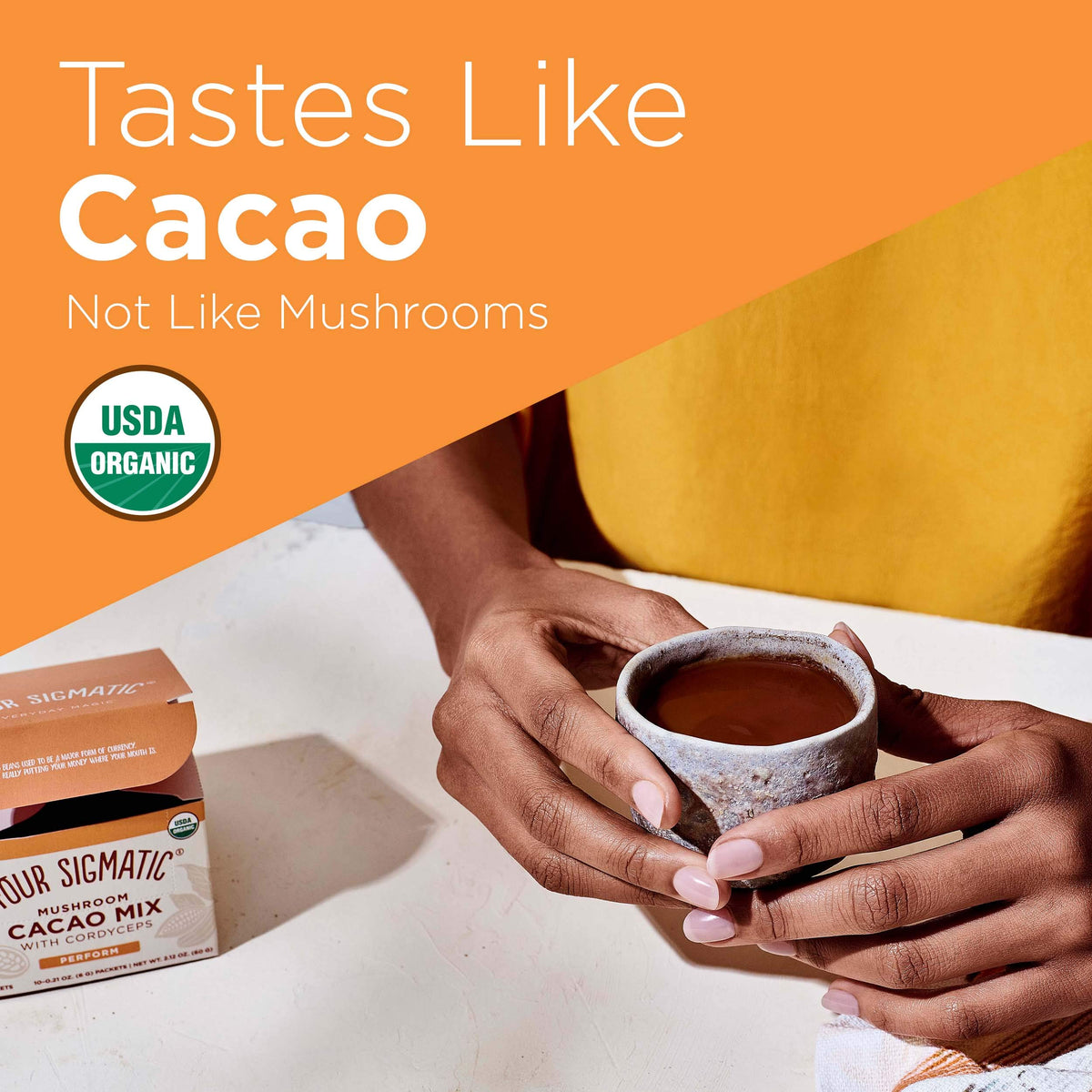 Ginger-infused mix adds warming aroma and spice to your drink.