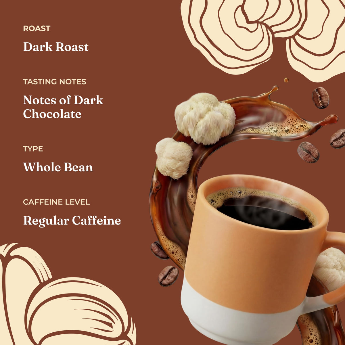Four Sigmatic coffee brew pour showing rich aroma and crema