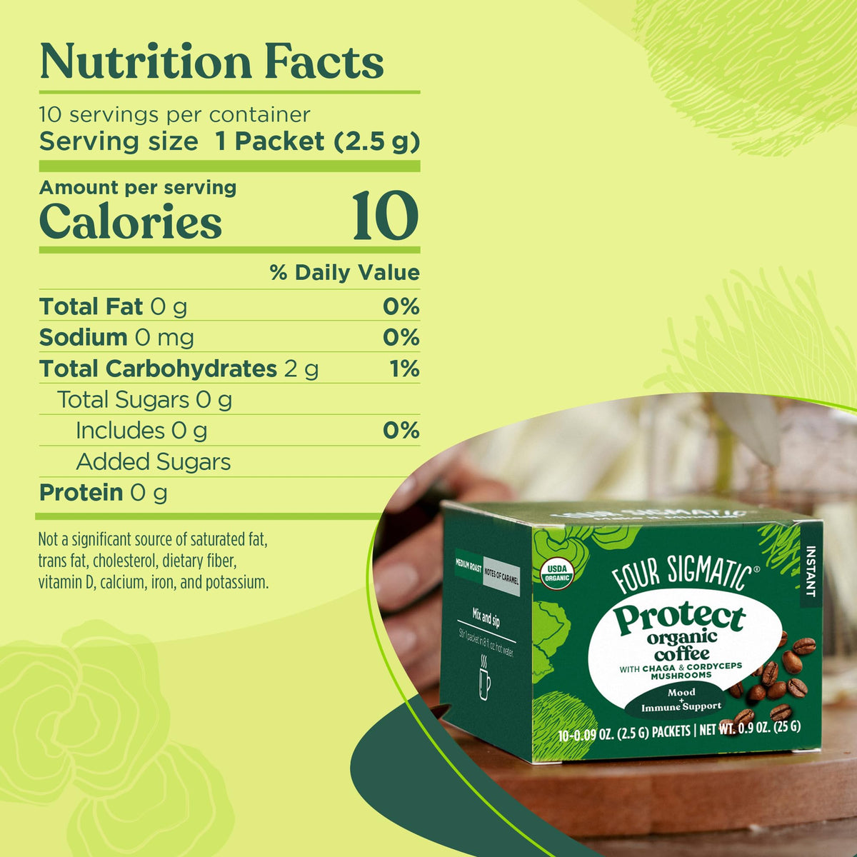 Four Sigmatic cordyceps energy mushroom scoop emphasizes sustained alertness during workouts