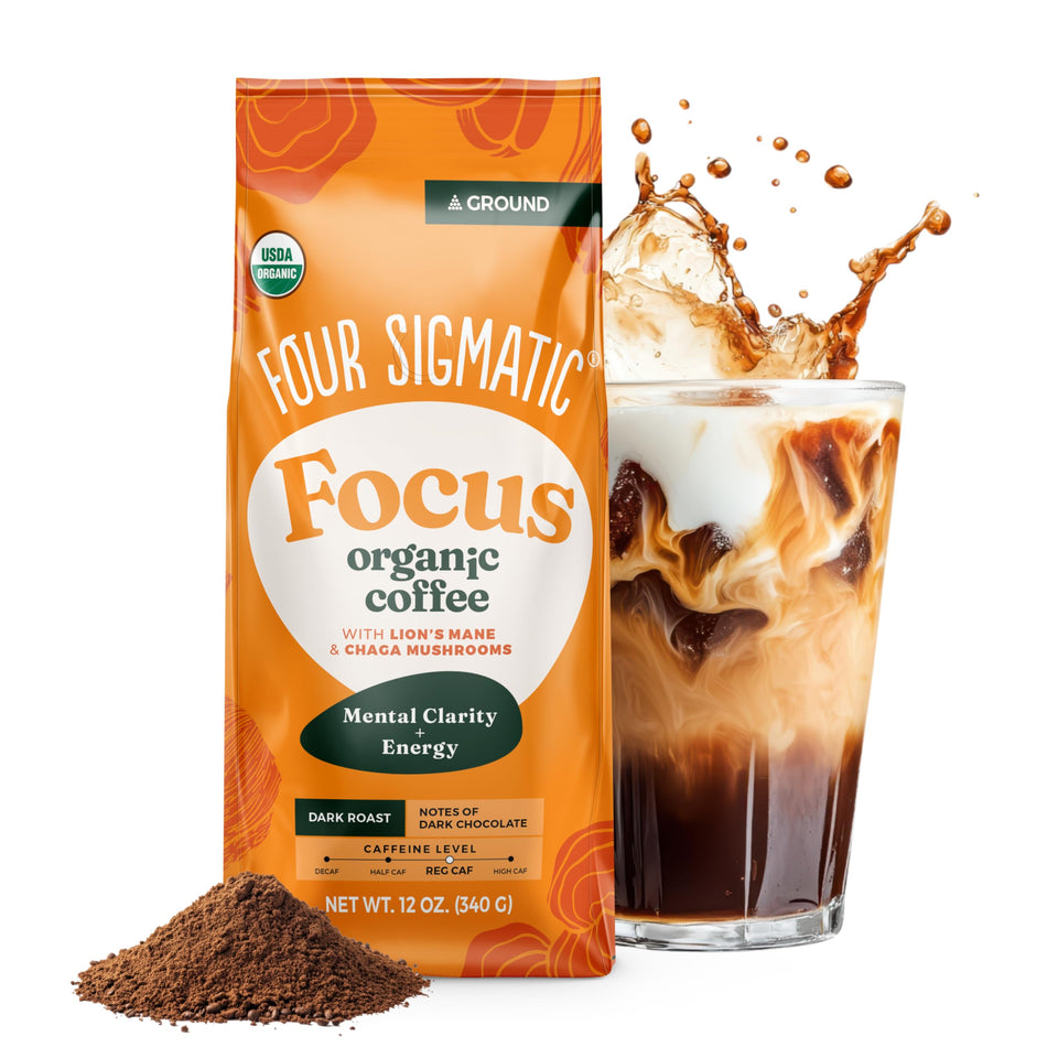 Four Sigmatic Focus Coffee bag with rich aroma for smooth energy.
