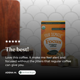 Four Sigmatic Focus Coffee Pods make a refreshing ice brew