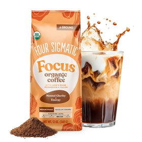 Four Sigmatic Focus Ground Coffee bag, ideal for daily focus and aroma.