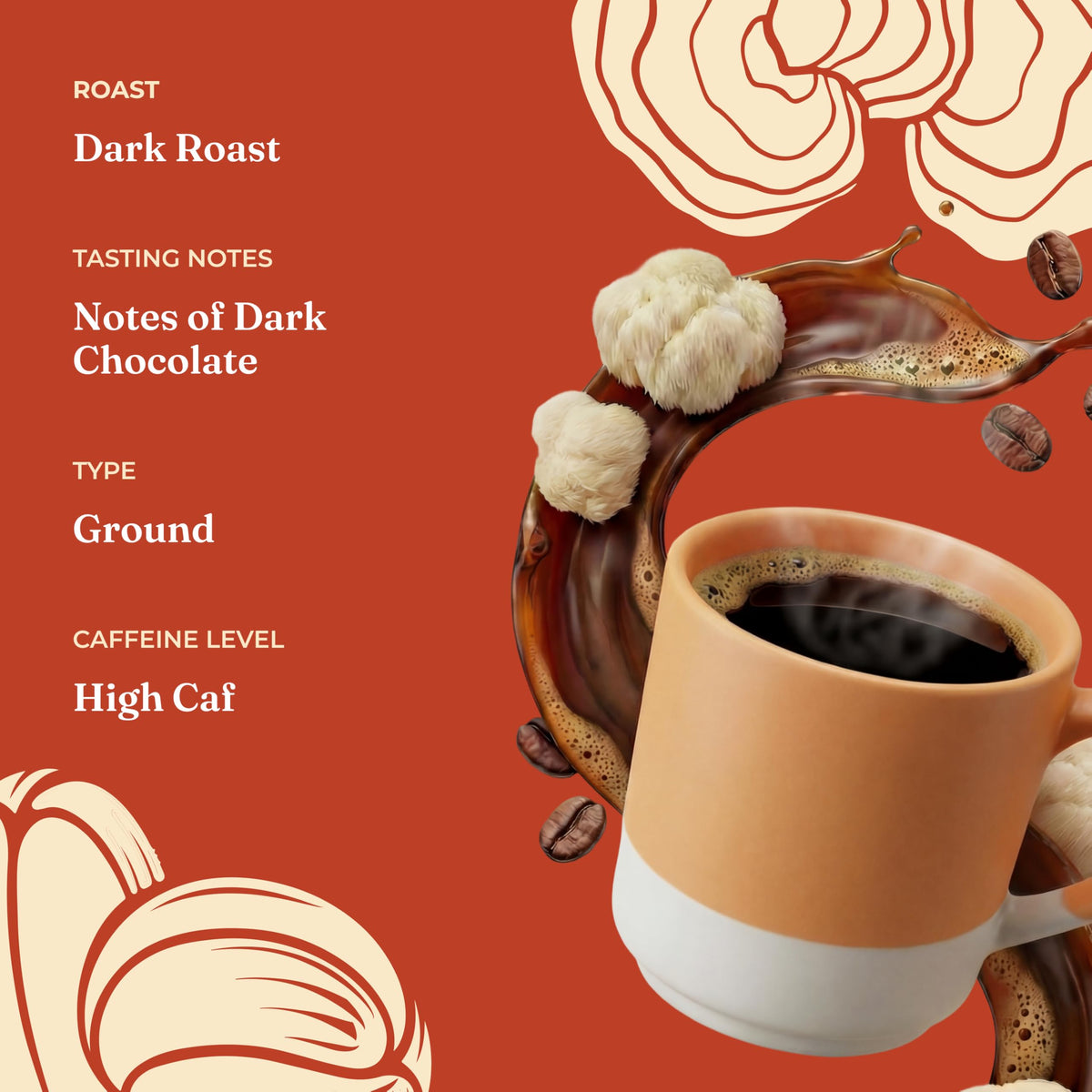 Four Sigmatic Focus Max icon with Lions Mane and Cordyceps indicating brain-supporting mushrooms.