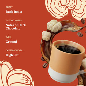 Four Sigmatic Focus Max icon with Lions Mane and Cordyceps indicating brain-supporting mushrooms.