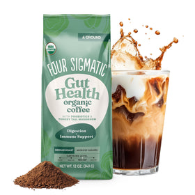 Four Sigmatic gut health coffee bag with premium Honduran beans for a smooth, low-acid cup