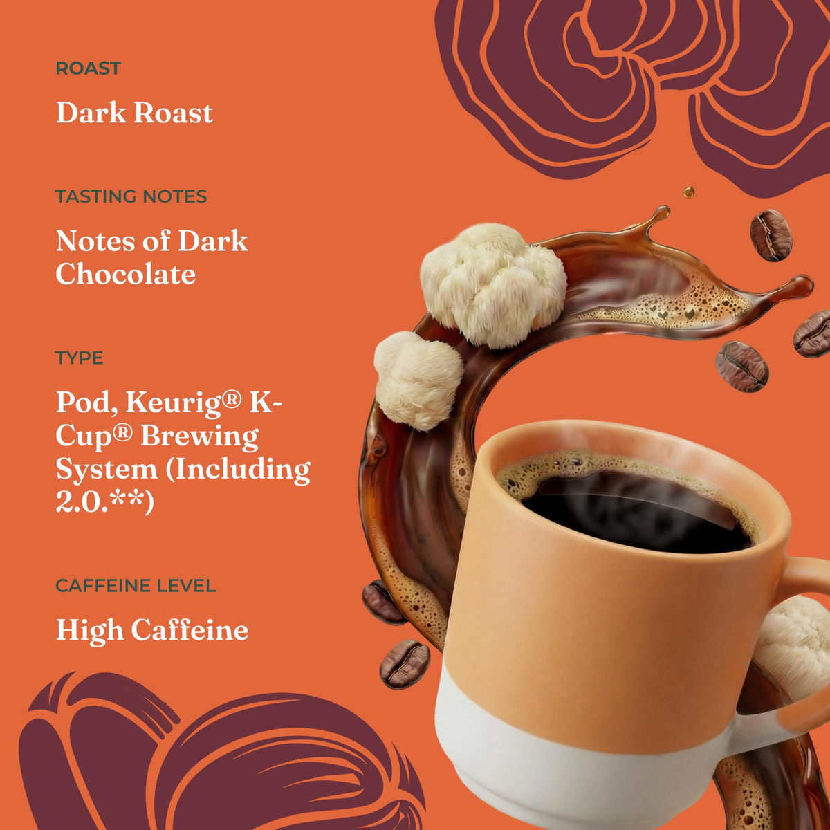 Four Sigmatic Honduran beans image showing high-altitude, low-acid flavor.