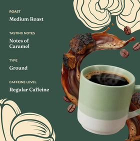 Four Sigmatic Honduran Marcala beans grown at high altitude for low-acid taste
