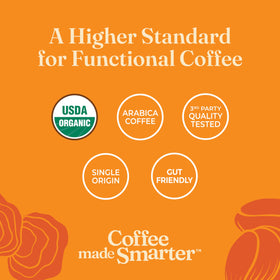 Four Sigmatic Lions Mane mushroom close-up signaling enhanced focus
