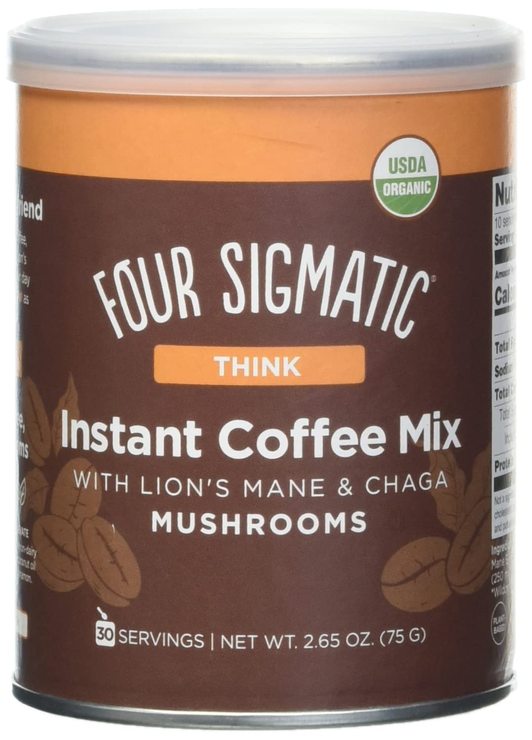 Close-up of Lions Mane mushroom in Four Sigmatic blend for cognitive support.