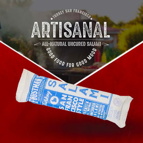 Foustman's gluten-free dairy-free salami highlight for allergy-aware snacking.