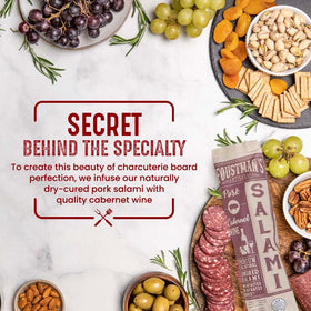 Foustman's Salami nitrate-free ingredients list highlights natural goodness.