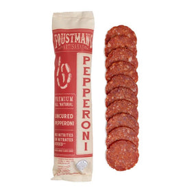 Foustman's Salami pepperoni slices on a charcuterie board for easy entertaining