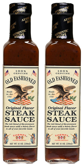 FOXCUP Old Fashioned Steak Sauce bottle pour, bold tang enhances steak
