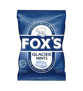 Fox's Glacier Mints bag-front: classic mint flavor and 6-pack convenience