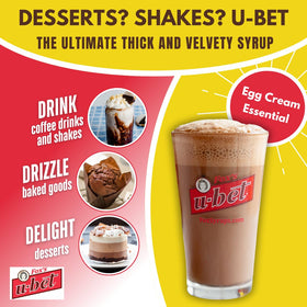 Back of Fox's U-Bet 22oz bottle with label details and branding