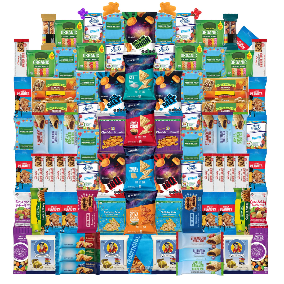 Foxy Fane 90-count holiday gift box, curated snacks for gifting and celebrations.