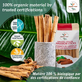 Fragrant Tales Sri Lankan cinnamon sticks harvested from lush fields for premium flavor